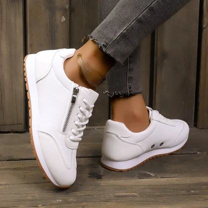 Comfort Lace Up Flat Women's Sneakers