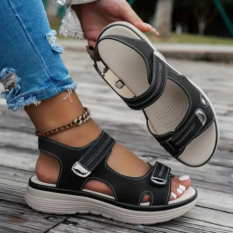 Elegant Sporty Wedge Sandals