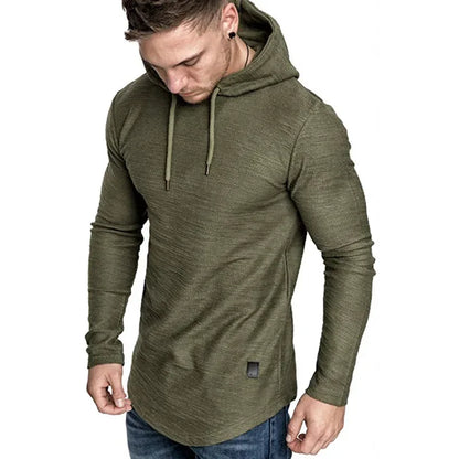 Patchwork Solid Color Men's Hoodie