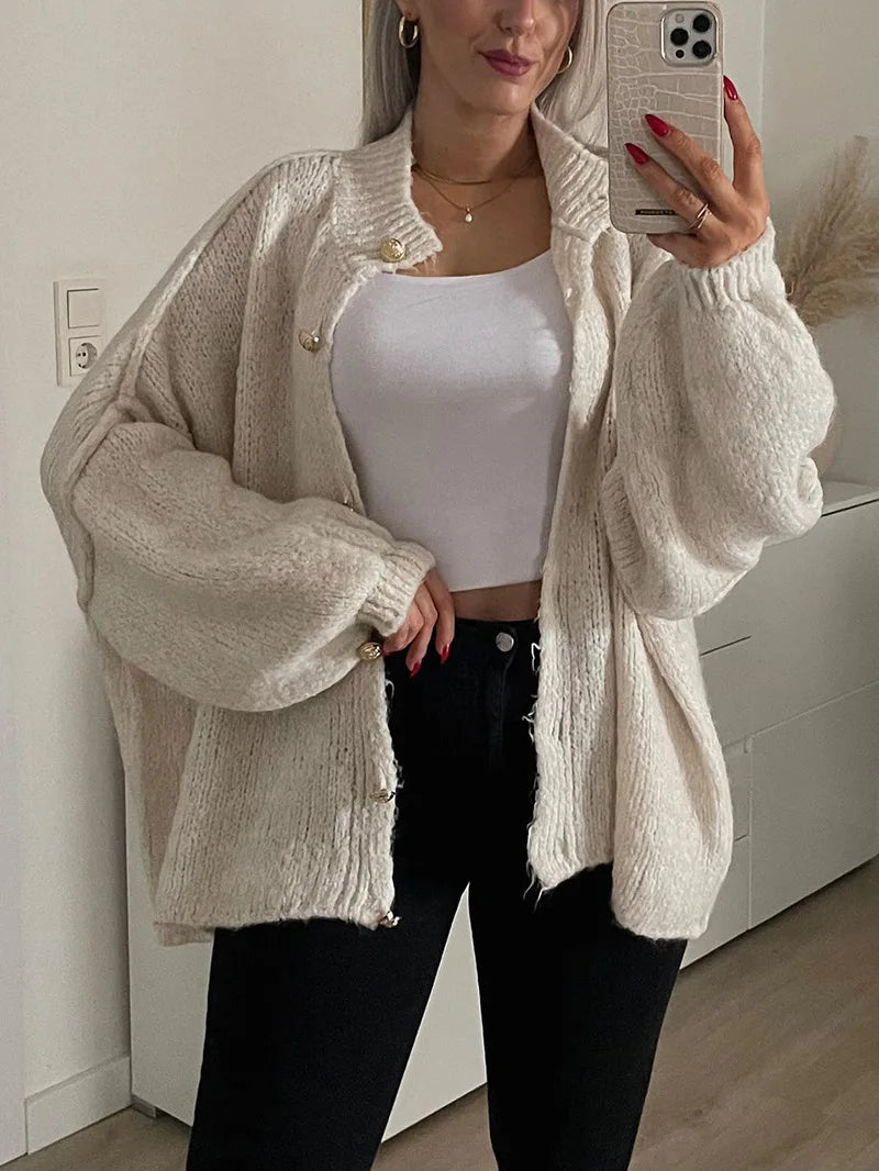 Casual Pure Color Cardigan