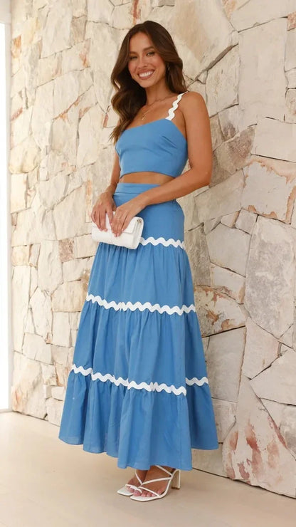 Wave Allure Strapless Dress