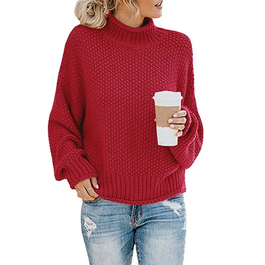 Snug Aura Turtleneck Knit Sweater