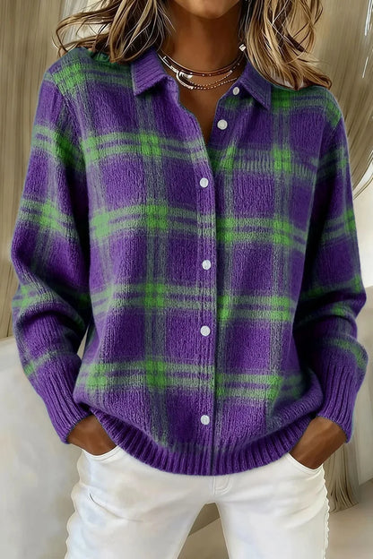 Winter Explosive Women’s Lapel Striped Color