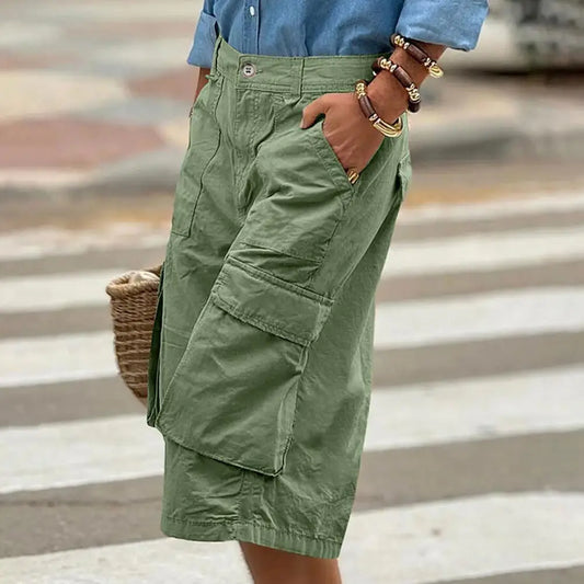 Flow Ease Mid-Waist Cropped Pants