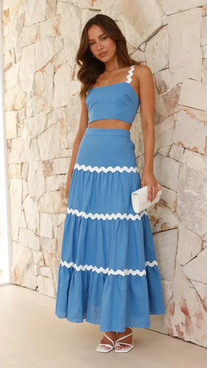 Wave Allure Strapless Dress