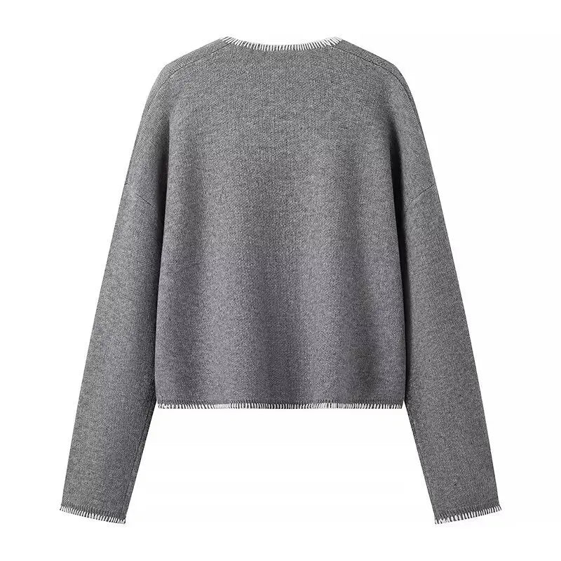 Retro Ease V-Neck Knit Jumper