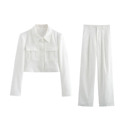 Casual Blazer Pants Set