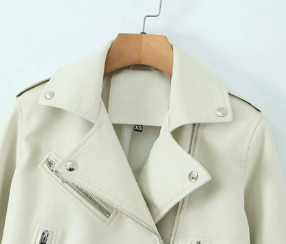 Chic Rider Short PU Leather Jacket