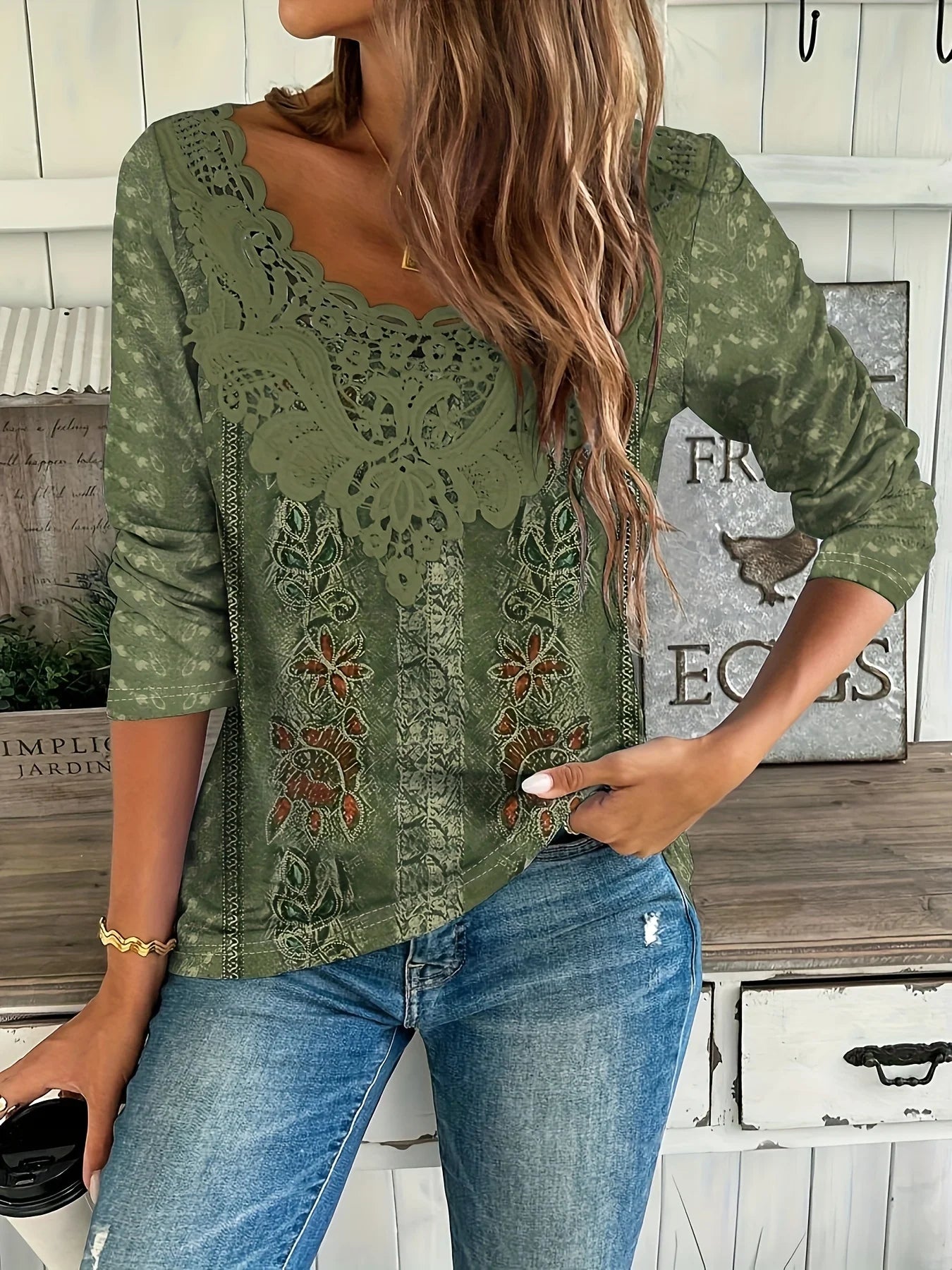 Boho Lace T-Shirt