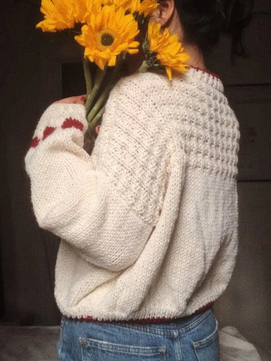 Sweetheart Charm Loose Knit Sweater