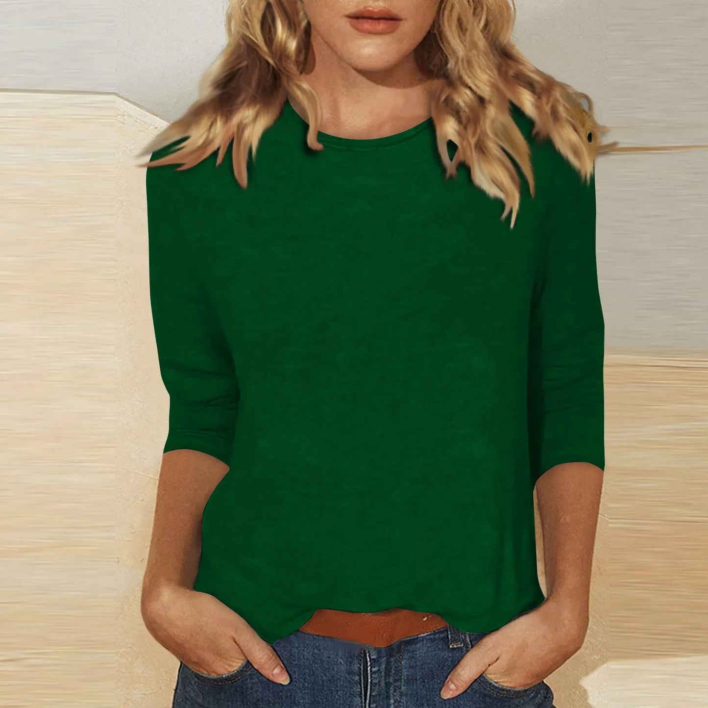 Elegant Streetwear Top — Crew Neck Carnival Shirt