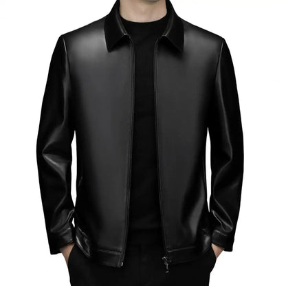 Urban Edge Faux Leather Zip Jacket