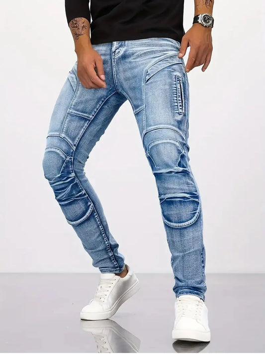 EdgeFade Two-Tone Patchwork Jeans