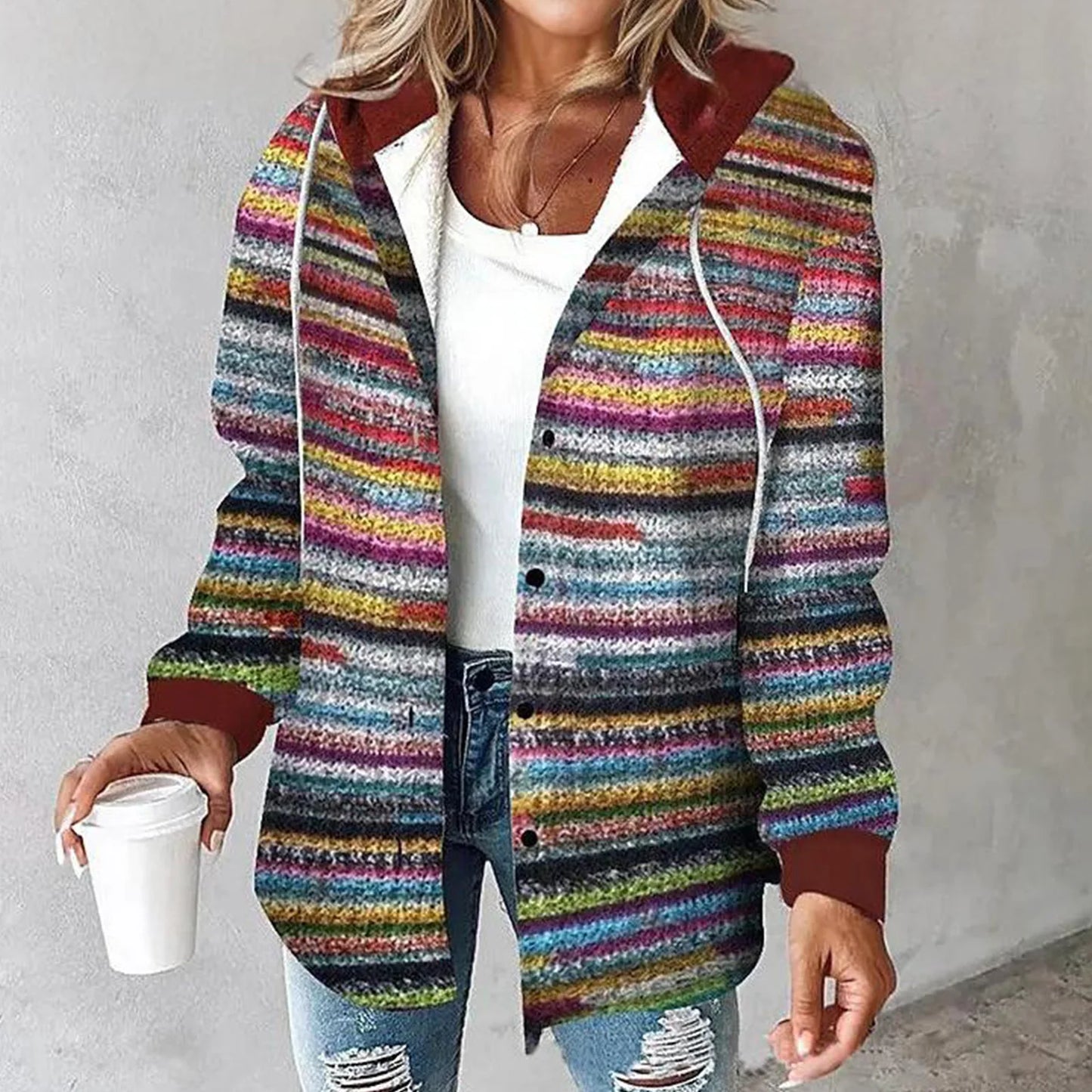 Plaid Street Style Hoodie