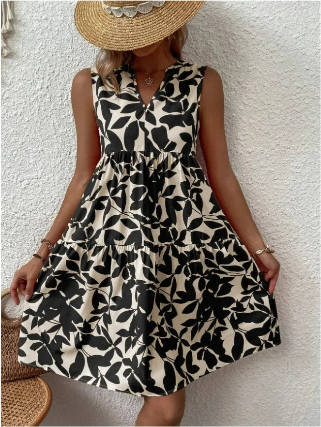 Boho Bliss Ruffle Mini Dress