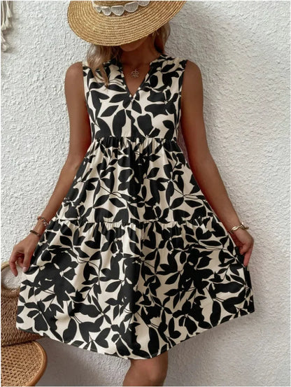 Boho Bliss Ruffle Mini Dress