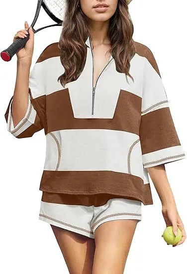 Vibe Play Striped Breeze Coord Set