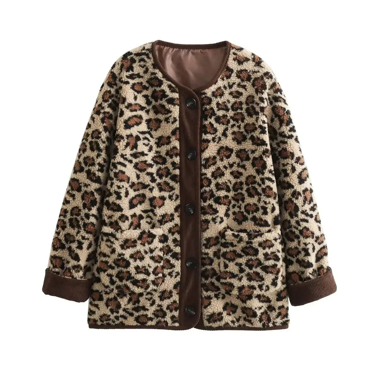 Chic Leopard Print Jacket