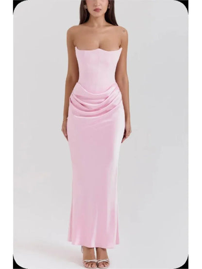 Glam Backless Evening Dress