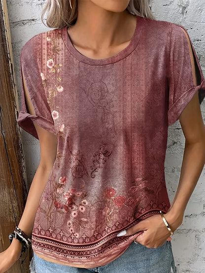 Plus Size Summer Print T-Shirt