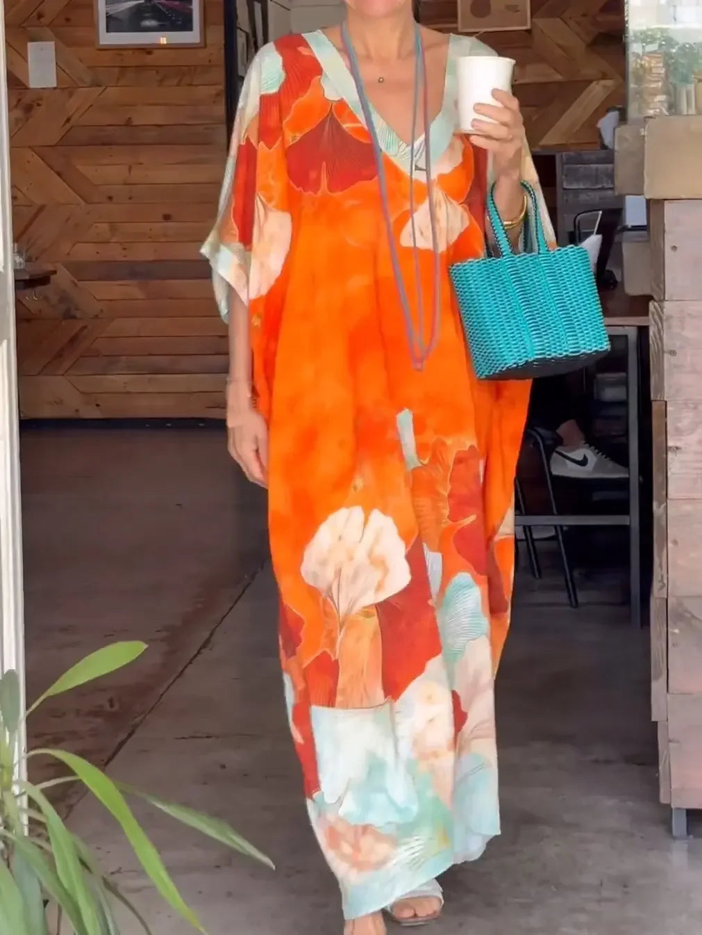 Elegant Loose Floral Dress