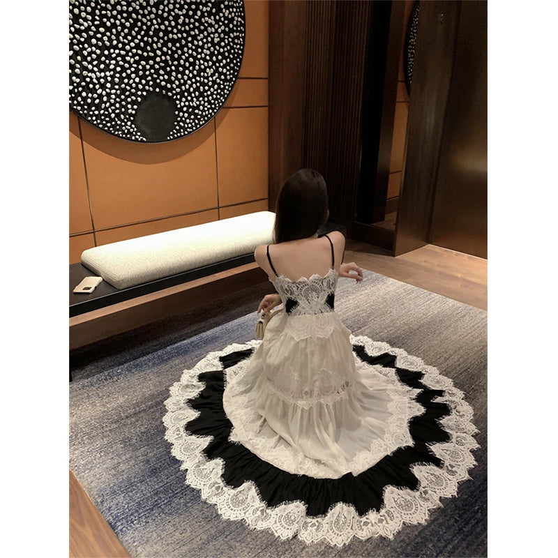 Lace Elegance Vintage Bodycon Dress