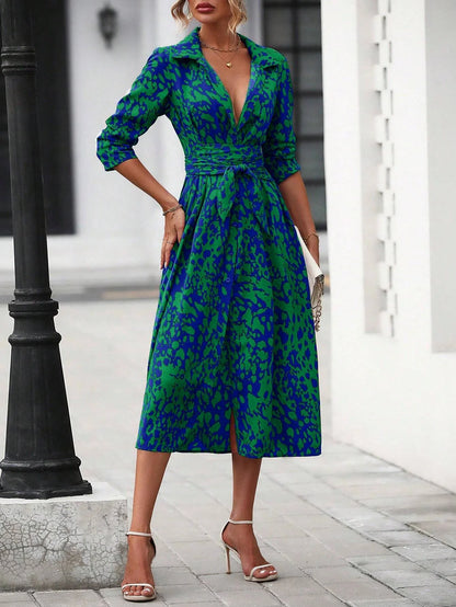 Spring Oversized Print Suit Set