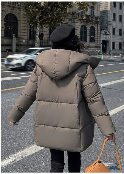 Cozy Hood Loose Winter Cotton Parka