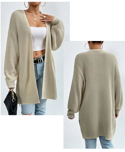 Luxe Ease Long Summer Knit Cardigan