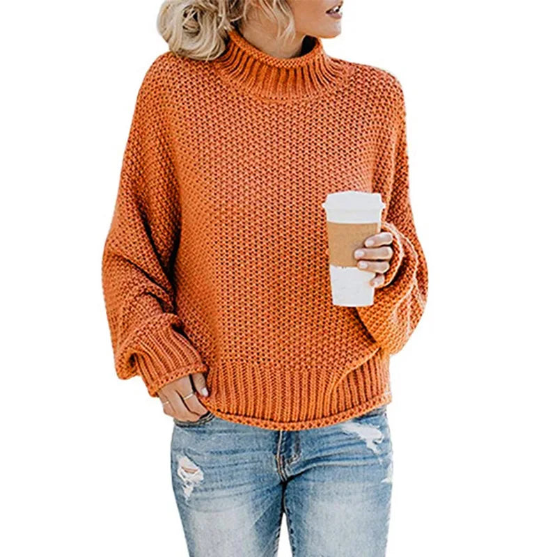 Snug Aura Turtleneck Knit Sweater