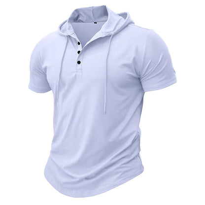 BreezeFit Hooded Henley Tee