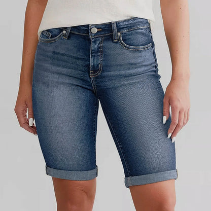 Trendy Edge High Waist Denim Shorts