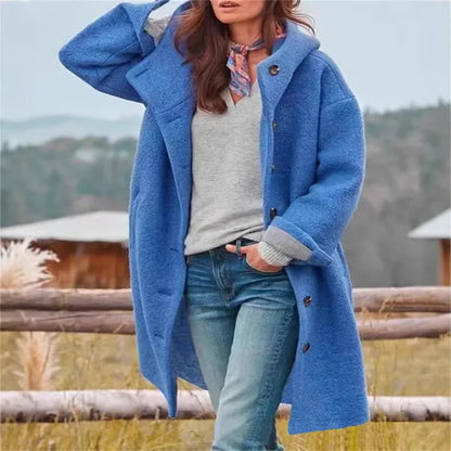 AmeriChic Hooded Woolen Coat