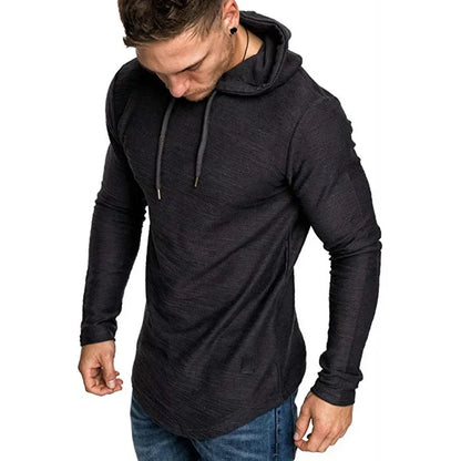 Patchwork Solid Color Men's Hoodie