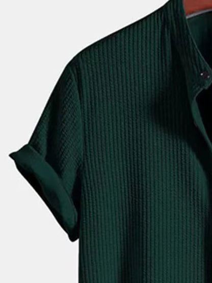 Stylish Men’s Solid Stripe Two-Piece