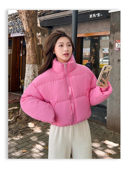 Snow Petal Short Padded Winter Jacket