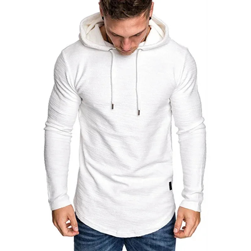 Patchwork Solid Color Men's Hoodie