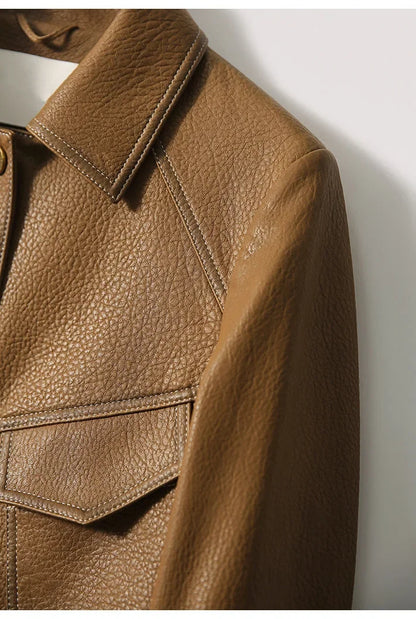 Rebel Gleam Slim Moto Leather Jacket