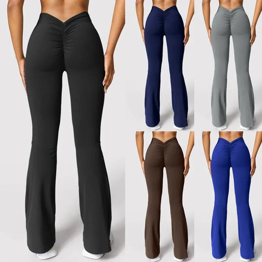 V-Back High Waist Horn Leggings