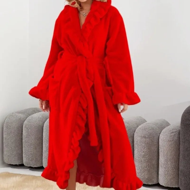 Women’s Long Coral Fleece Nightgown