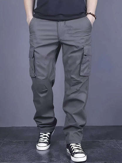 Loose Fit Multi-Pocket Workwear Pants