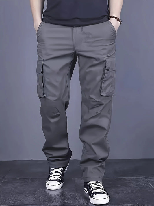 Loose Fit Multi-Pocket Workwear Pants
