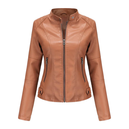 Vero Edge Slim Fit Leather Motorcycle Jacket