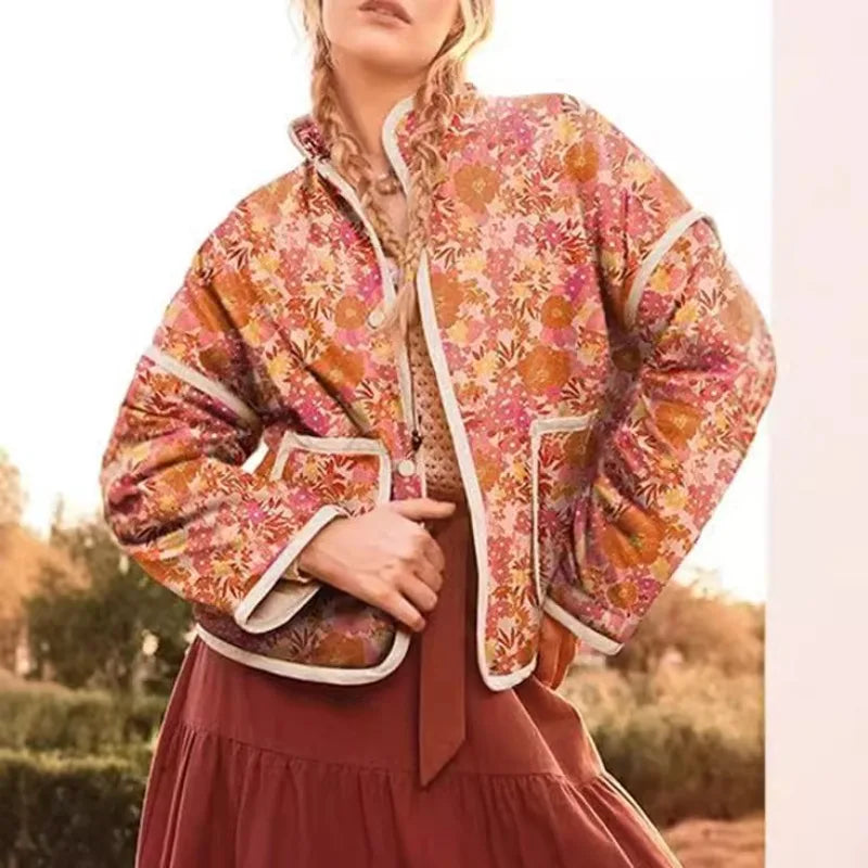 Boho Blossom Padded Jacket