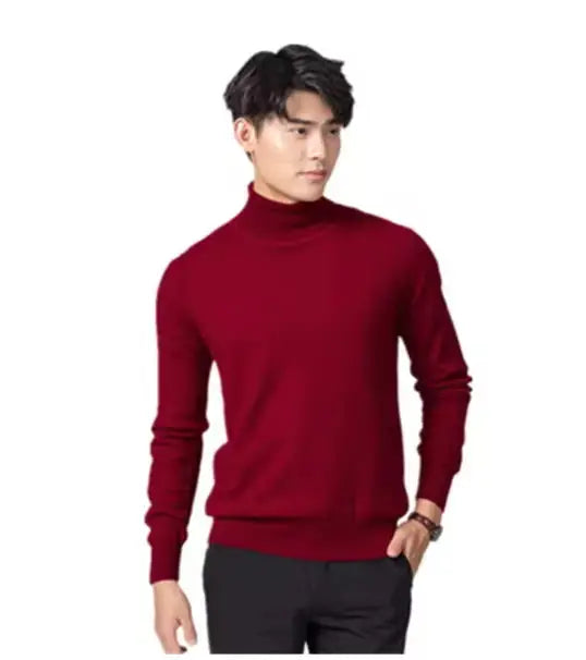 Men Cashmere Cotton Blend Pullover