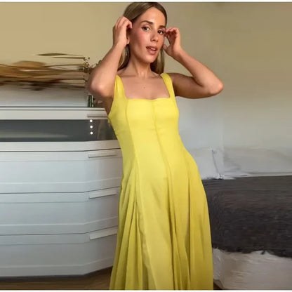 Chic Sleeveless High-Waist Swing Dress