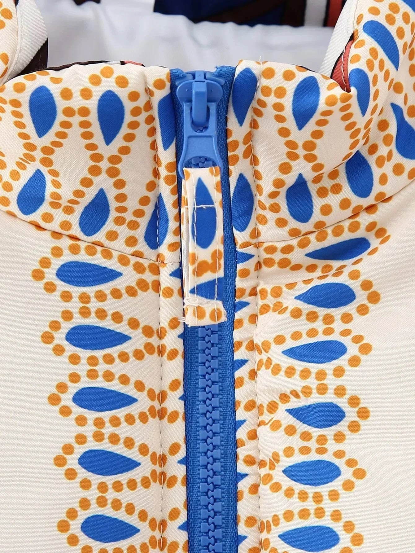 Vivid Charm Printed Lapel Jacket
