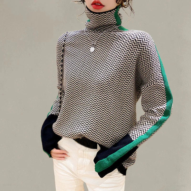 Elegant Slim Fit Turtleneck Sweater