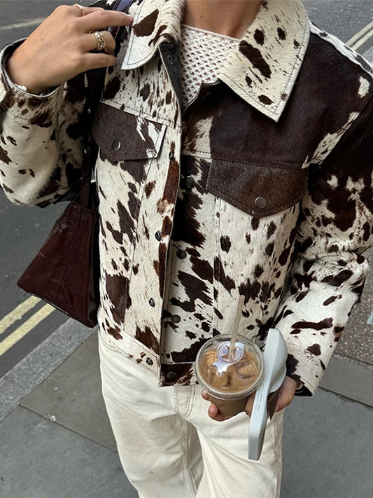Spotted Style Vintage Short Jacket