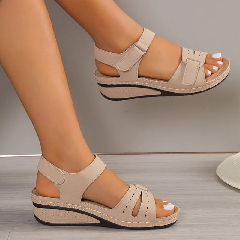 Soft Stride Wedge Sandals